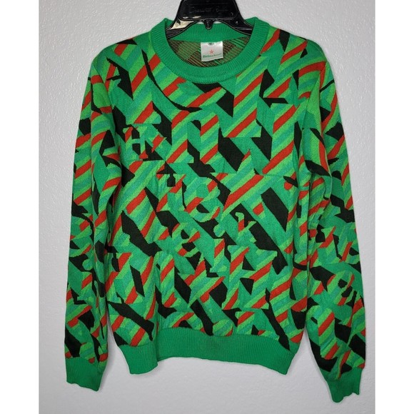 Heineken Beer Green Red Black Crew Neck Unisex XL Long Sleeve Sweater - Picture 1 of 9